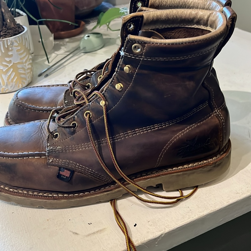 Thorogood 6” steel toe moc boots 12 EE